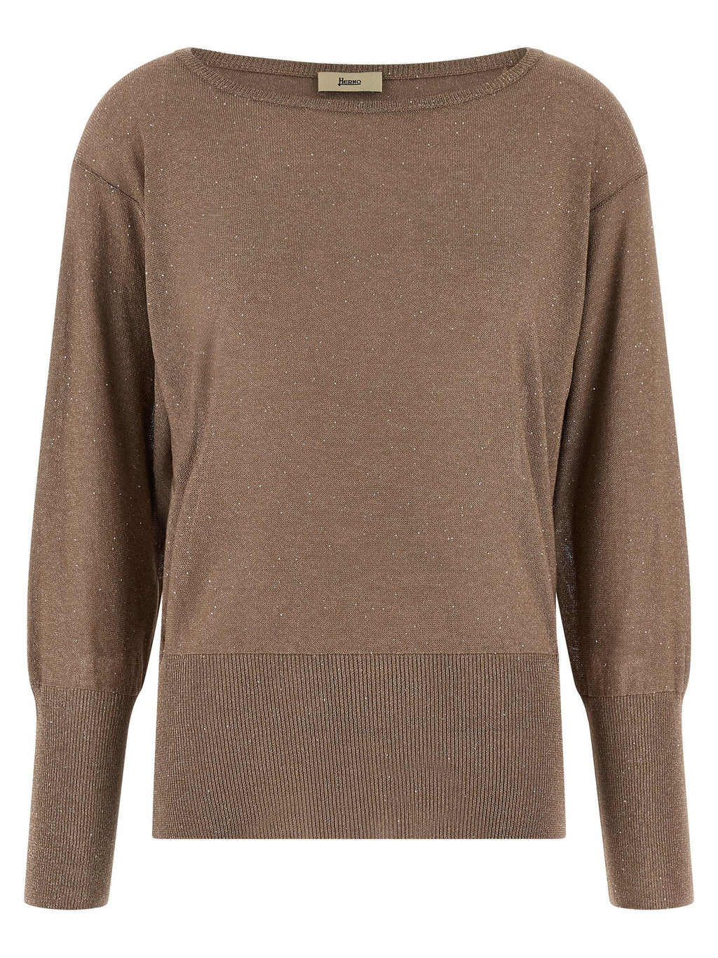 Herno Lamé And Sequin Yarn Sweater