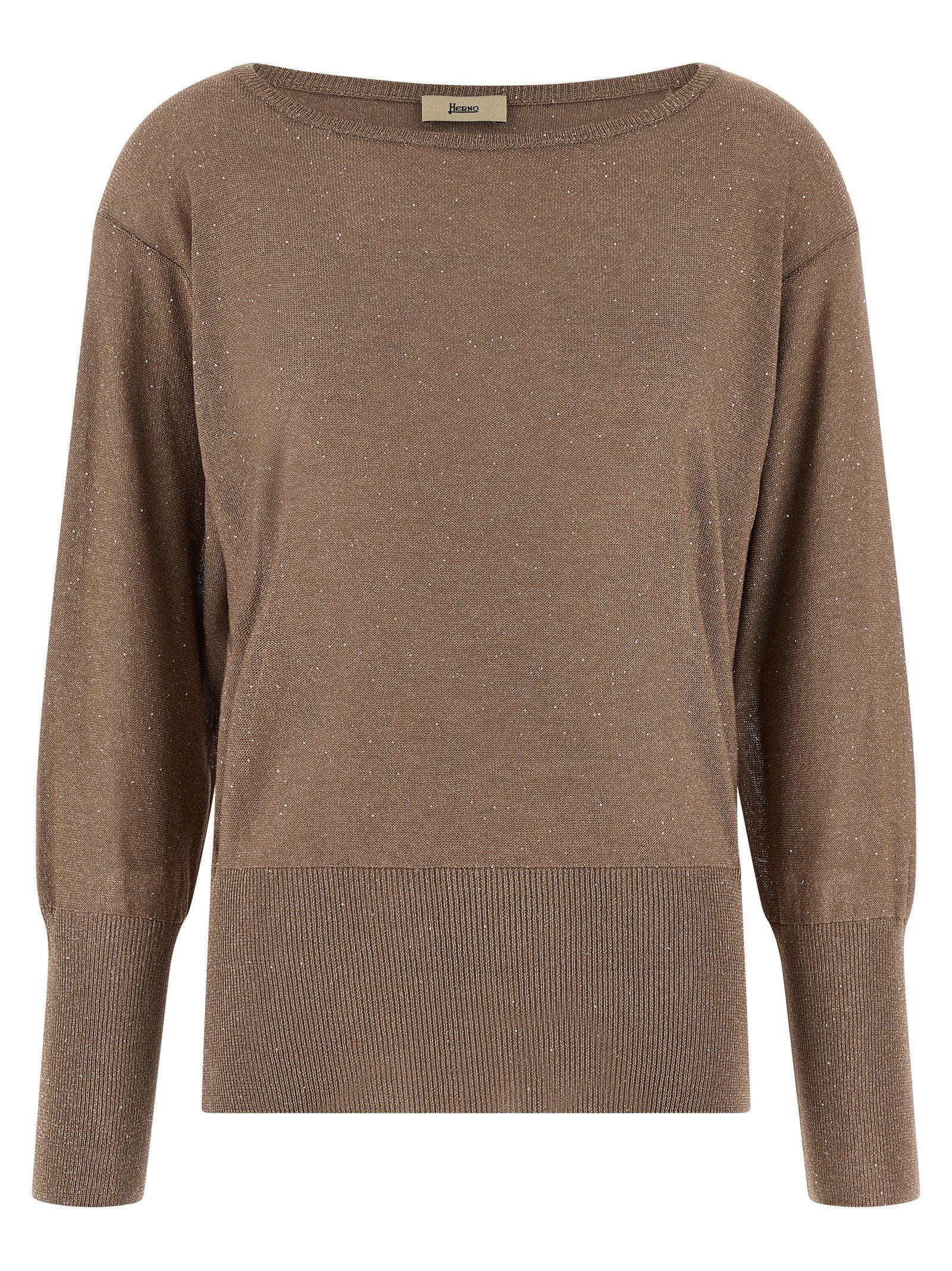 Herno Lamé And Sequin Yarn Sweater