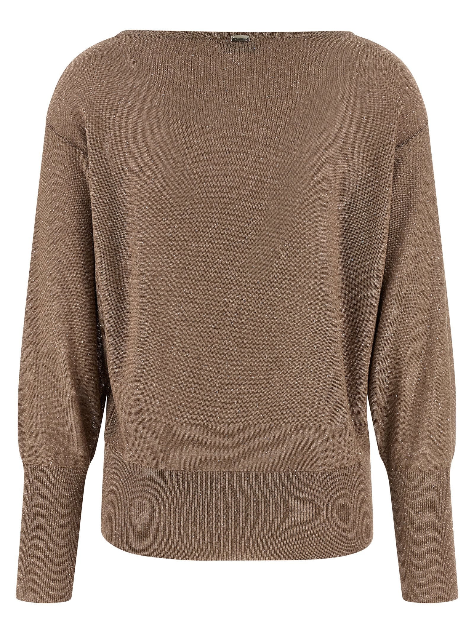 Herno Lamé And Sequin Yarn Sweater