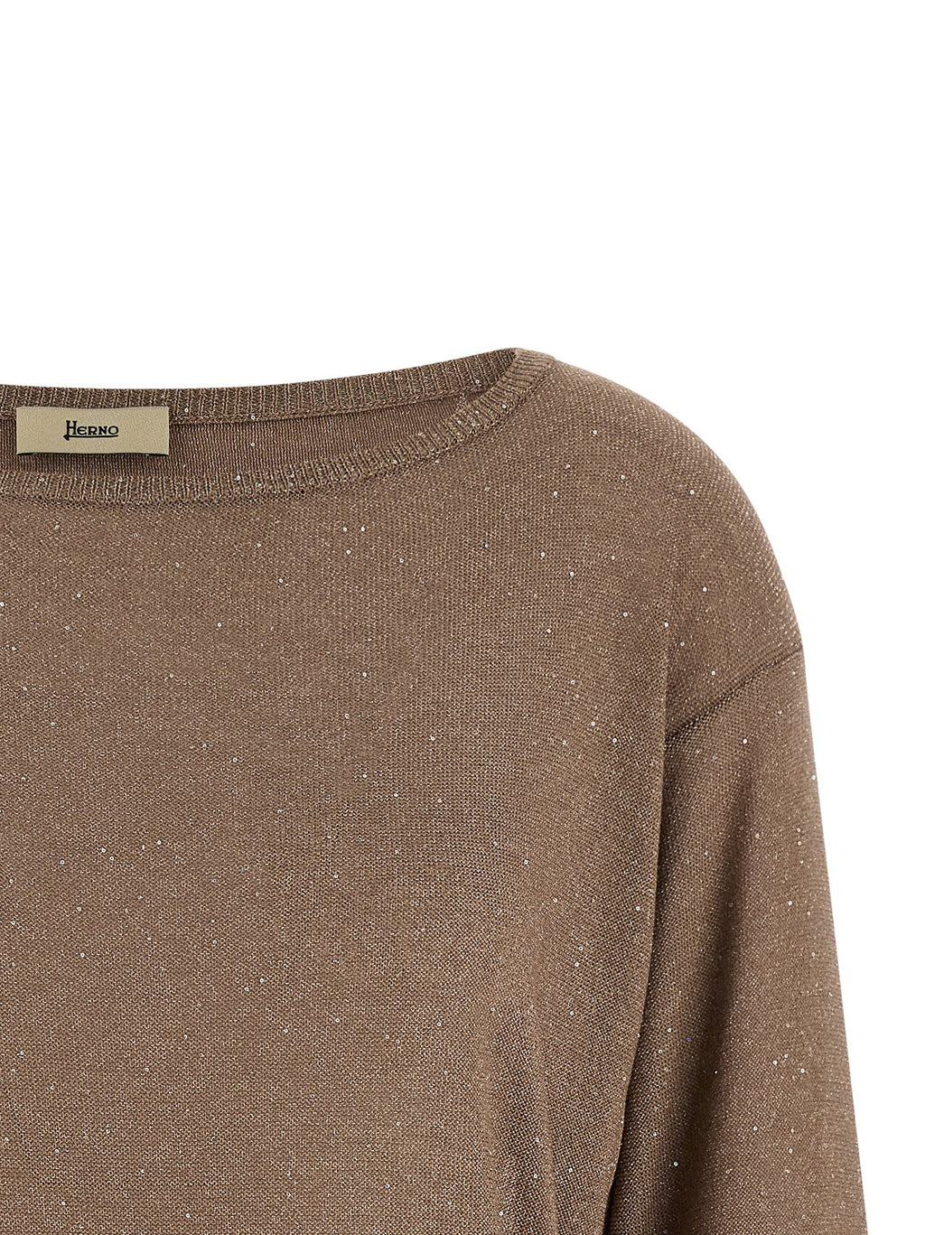 Herno Lamé And Sequin Yarn Sweater