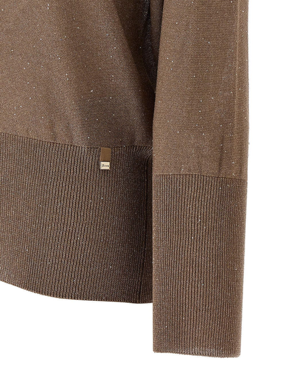 Herno Lamé And Sequin Yarn Sweater