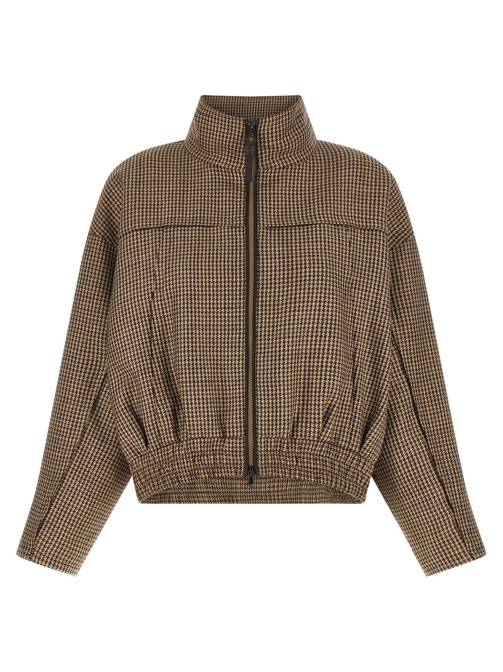 Brunello Cucinelli Shiny Zipper Pull Jacket