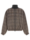Brunello Cucinelli Sequin Check Bomber Jacket