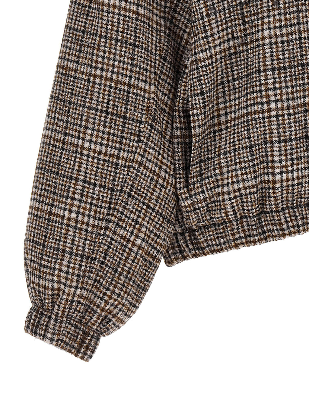 Brunello Cucinelli Sequin Check Bomber Jacket