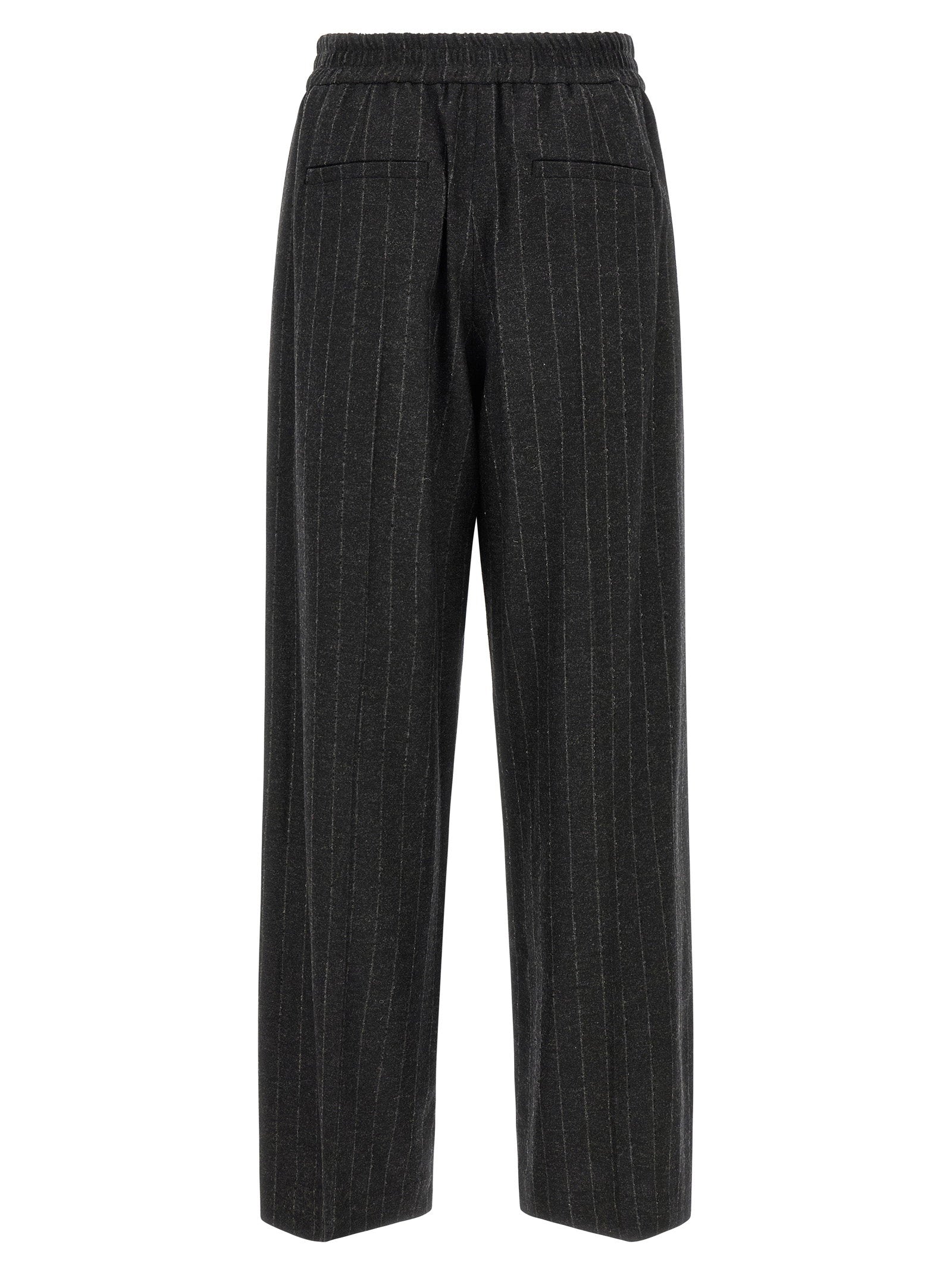 Brunello Cucinelli Micro Sequin Pinstripe Pants