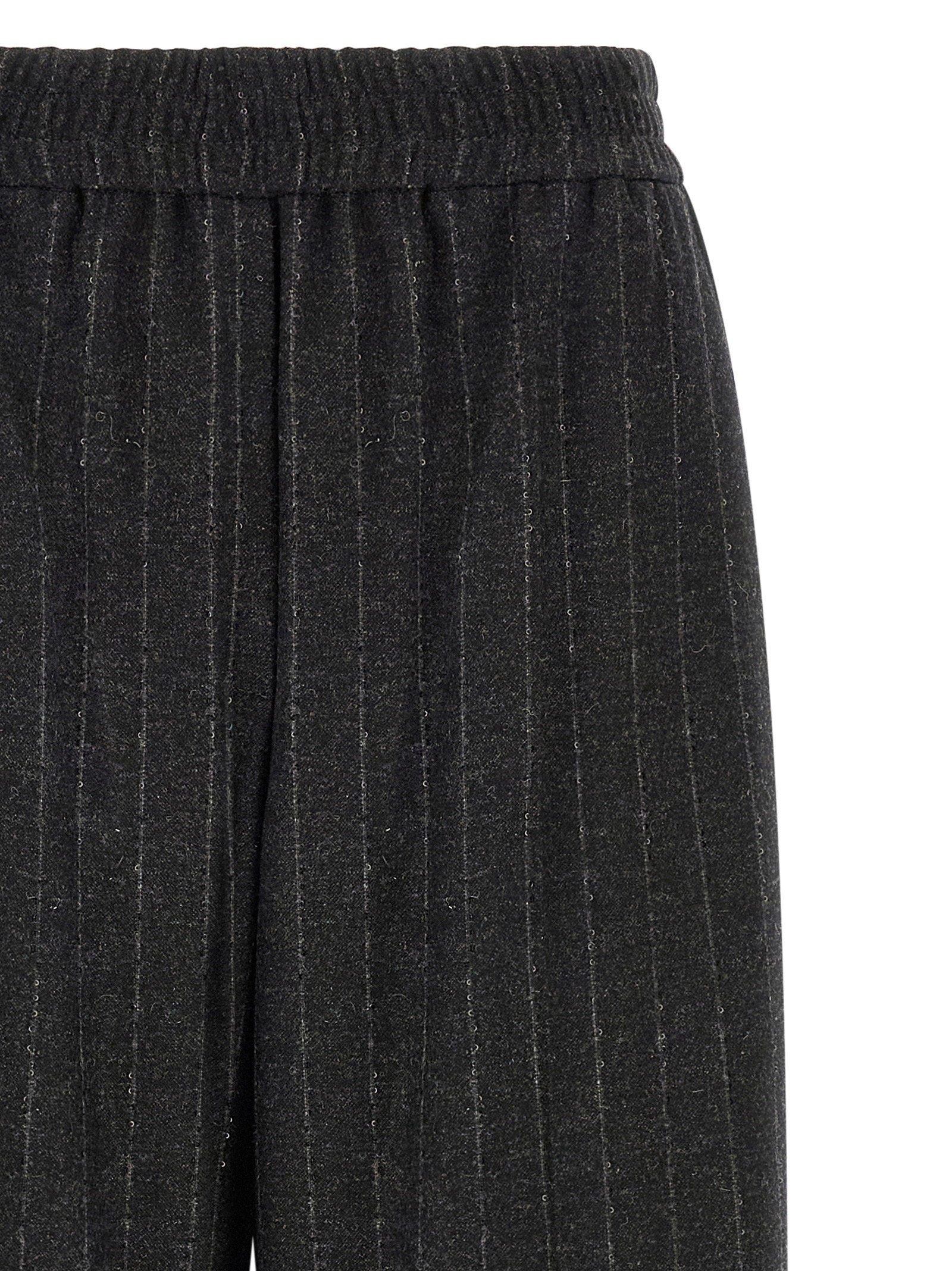 Brunello Cucinelli Micro Sequin Pinstripe Pants