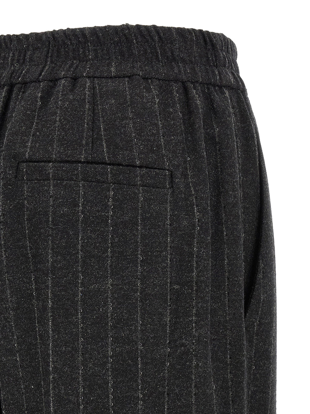 Brunello Cucinelli Micro Sequin Pinstripe Pants