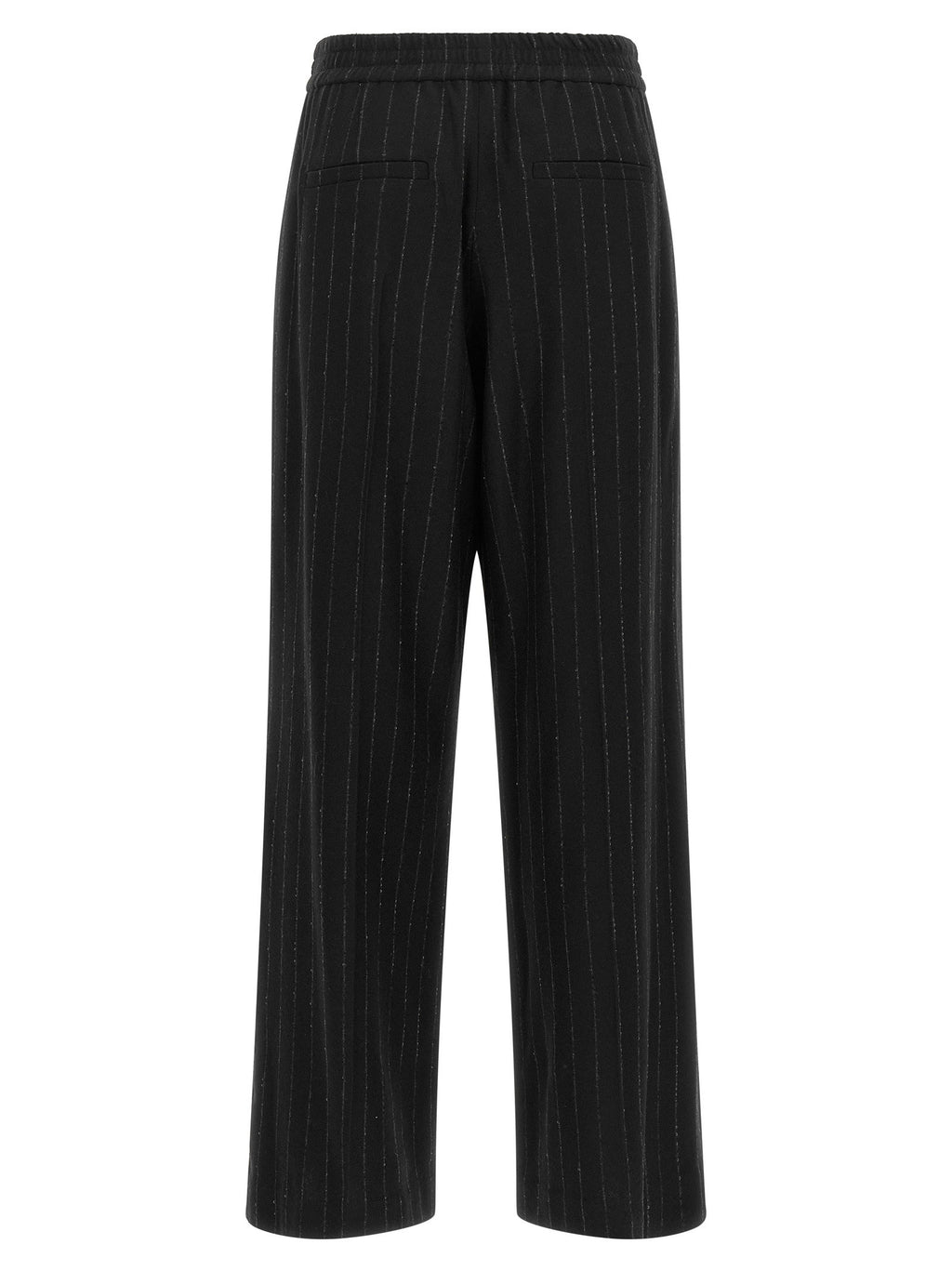 Brunello Cucinelli Micro Sequin Pinstripe Pants