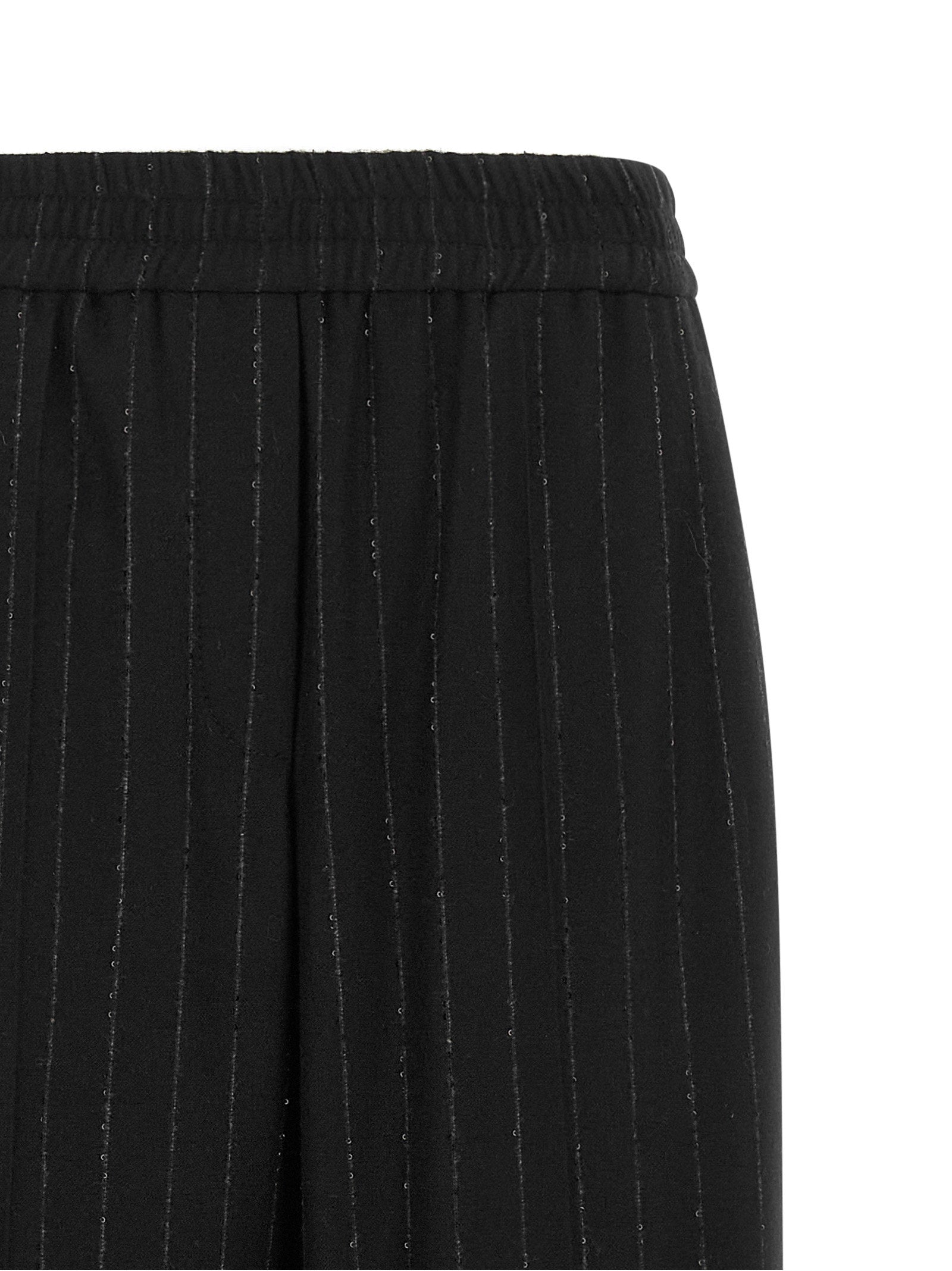 Brunello Cucinelli Micro Sequin Pinstripe Pants