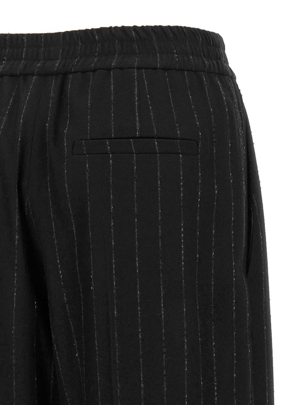 Brunello Cucinelli Micro Sequin Pinstripe Pants