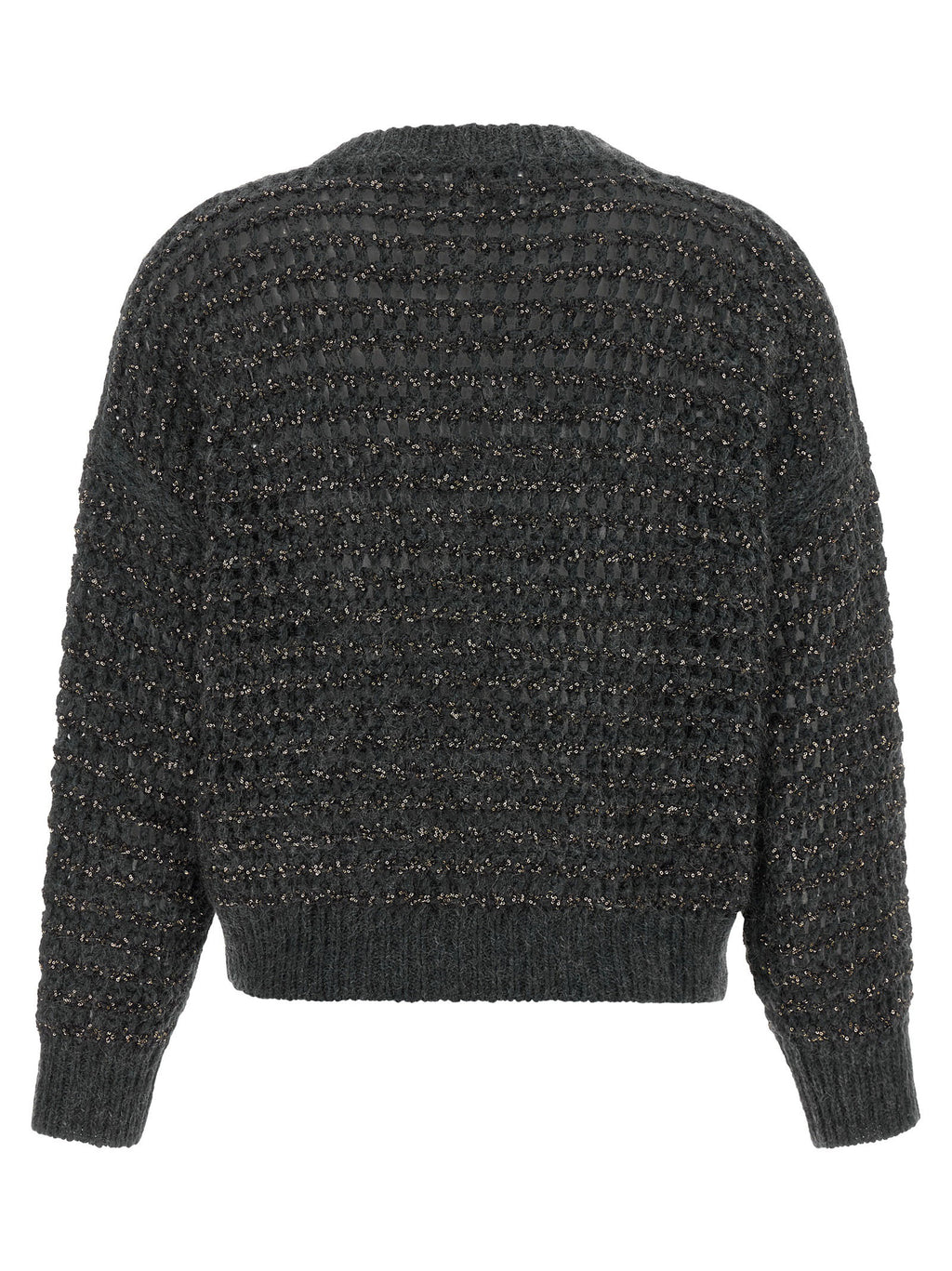 Brunello Cucinelli Dazzling Braids Sweater