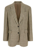 Brunello Cucinelli Striped Blazer
