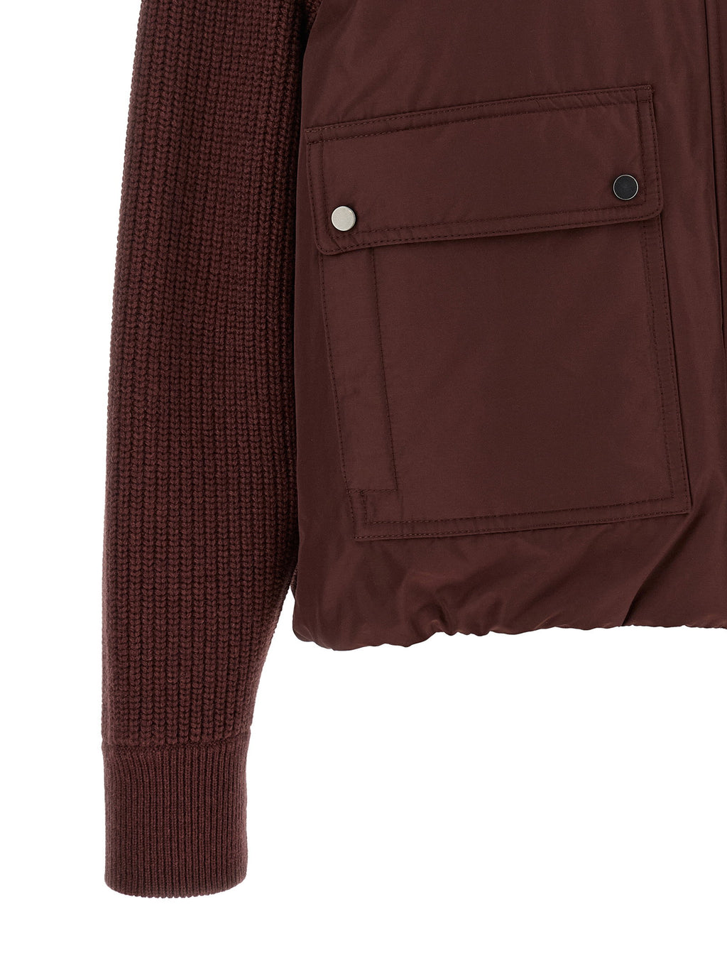 Brunello Cucinelli Shiny Zipper Pull Down Jacket