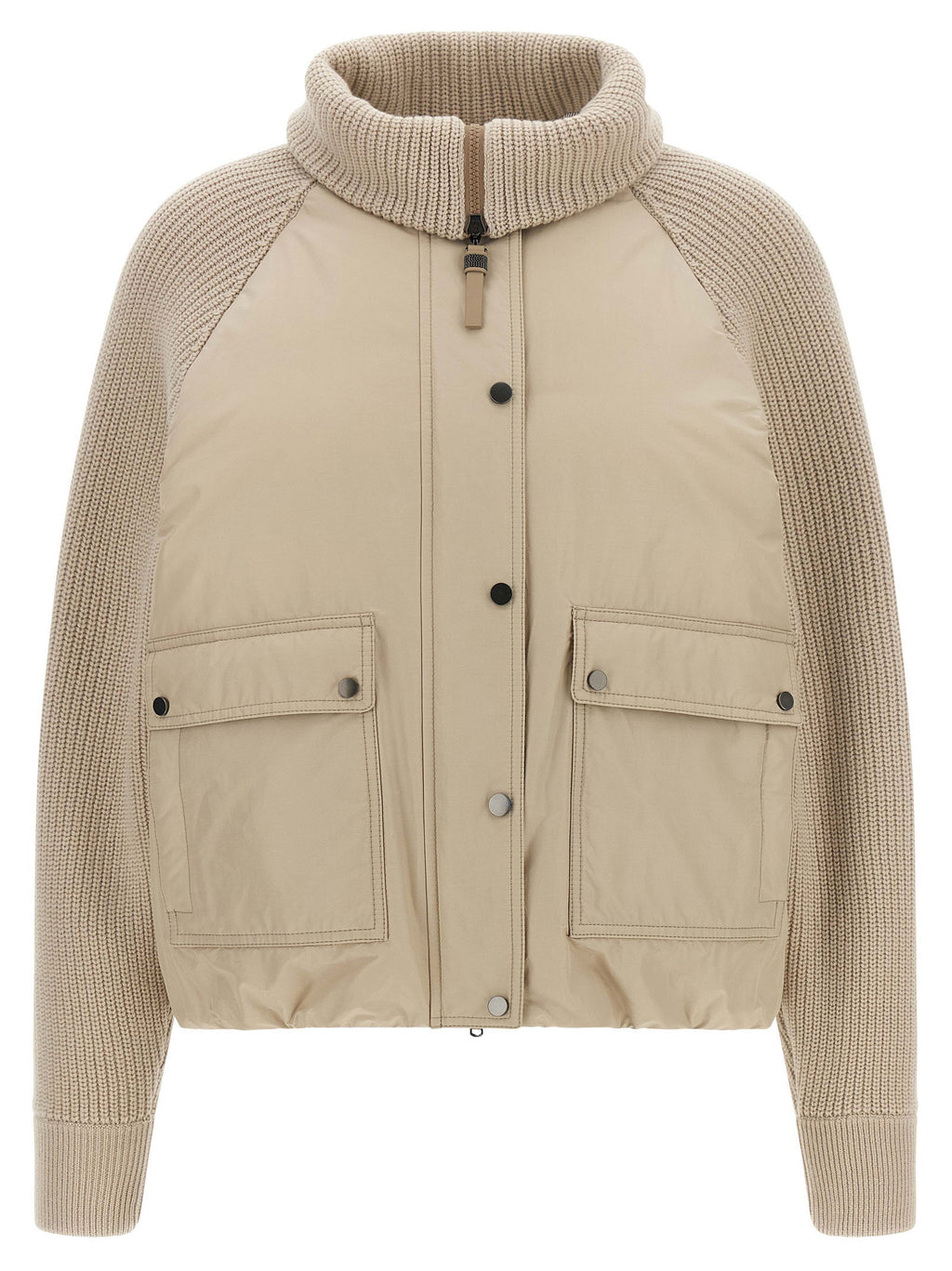 Brunello Cucinelli Knit Insert Down Jacket