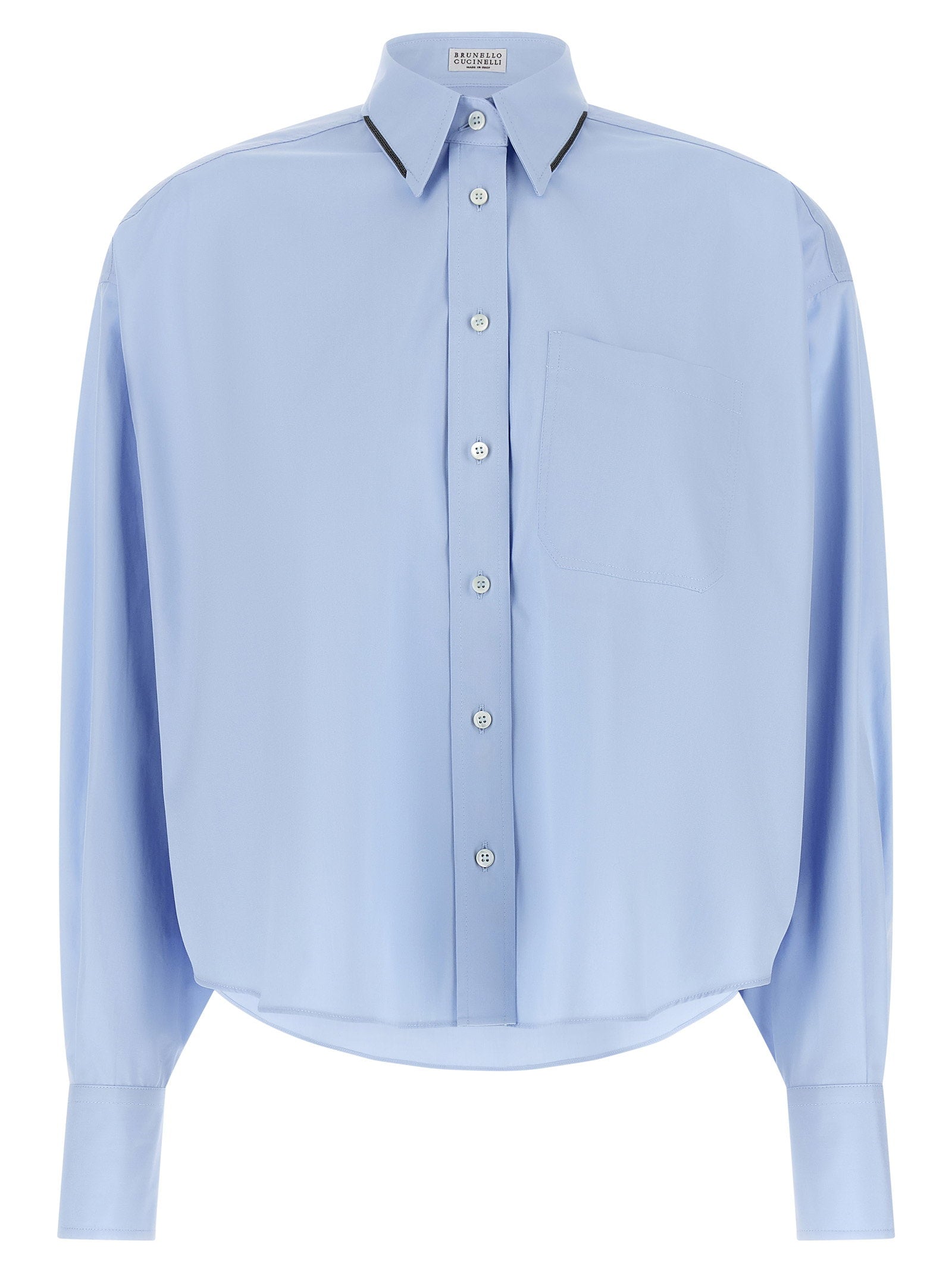 Brunello Cucinelli Shiny Trim Shirt