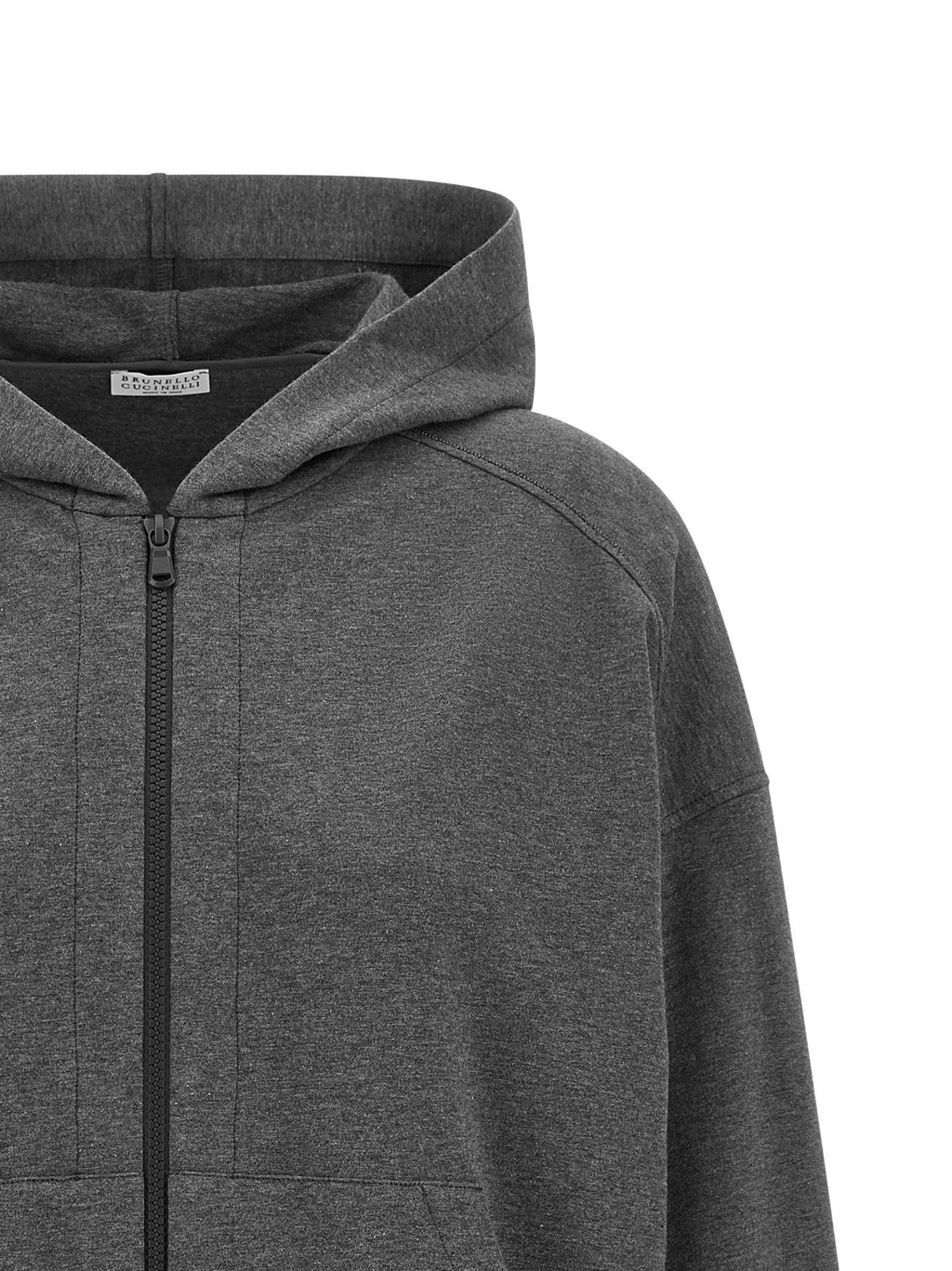 Brunello Cucinelli Shiny Trims Hoodie
