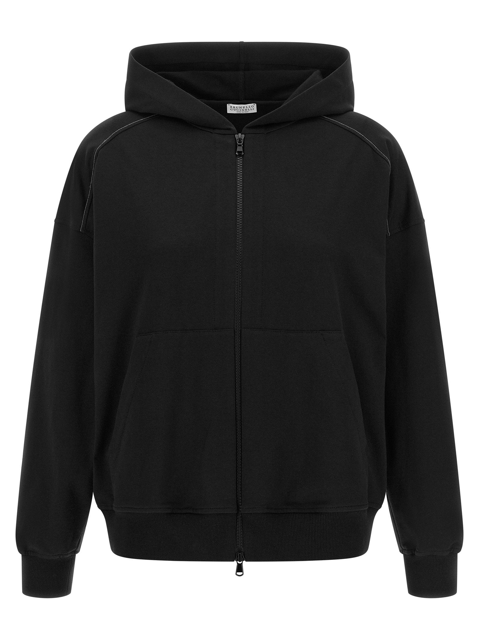 Brunello Cucinelli Shiny Trims Hoodie
