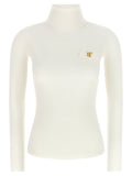 Elisabetta Franchi Turtleneck Embroidery à Jour
