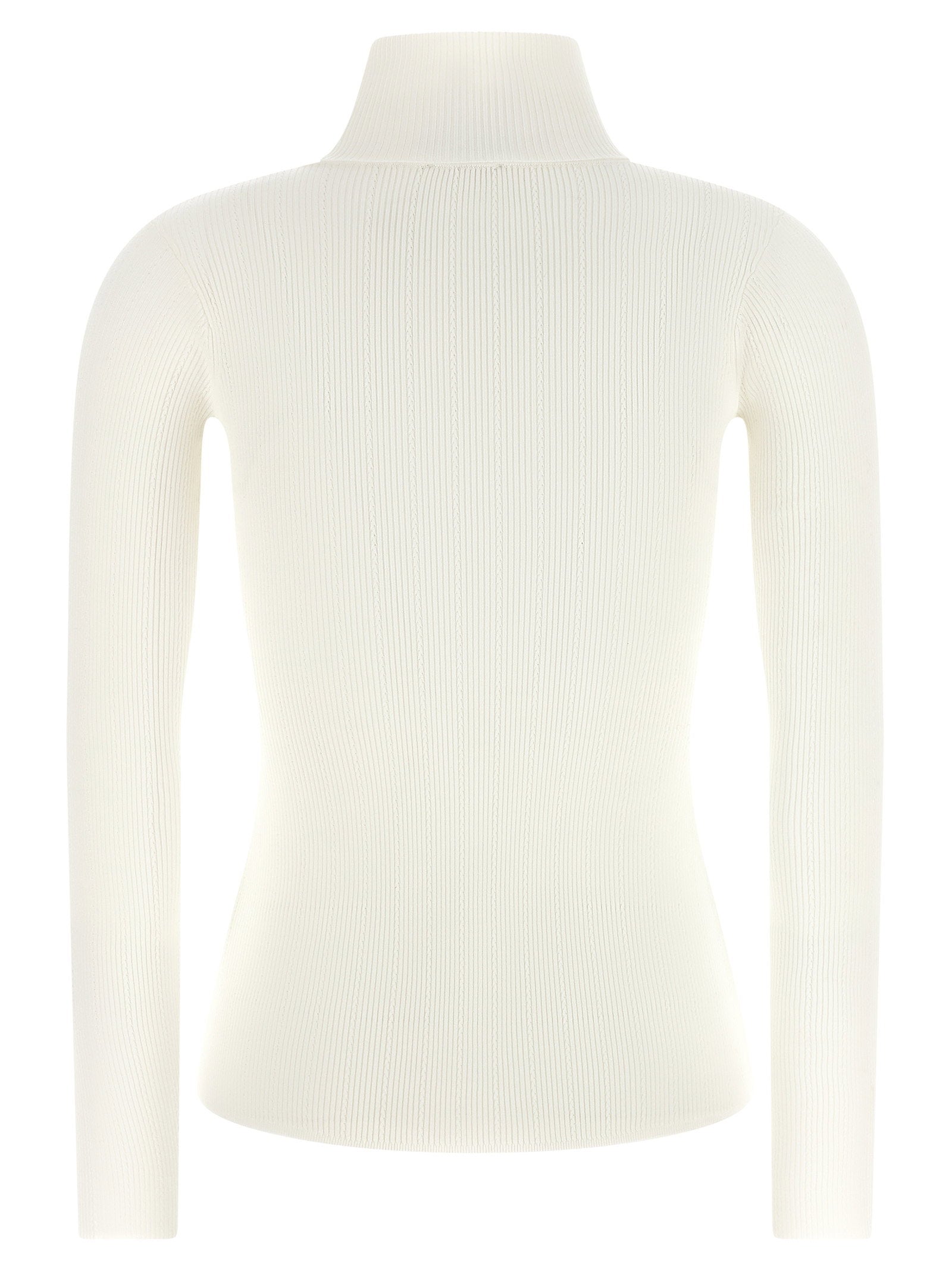 Elisabetta Franchi Turtleneck Embroidery à Jour