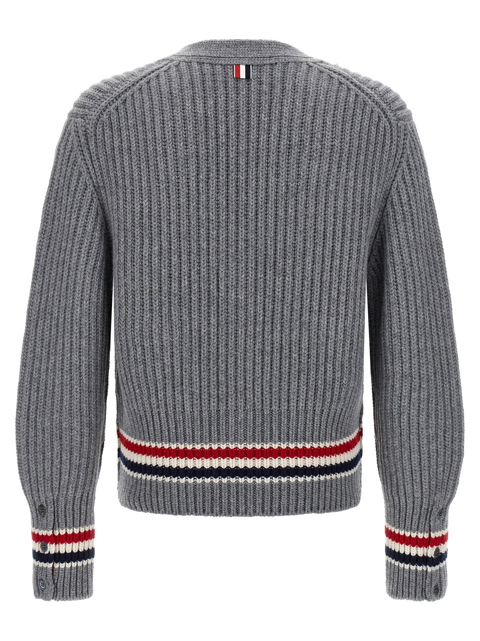 Thom Browne Rwb Tape Cardigan