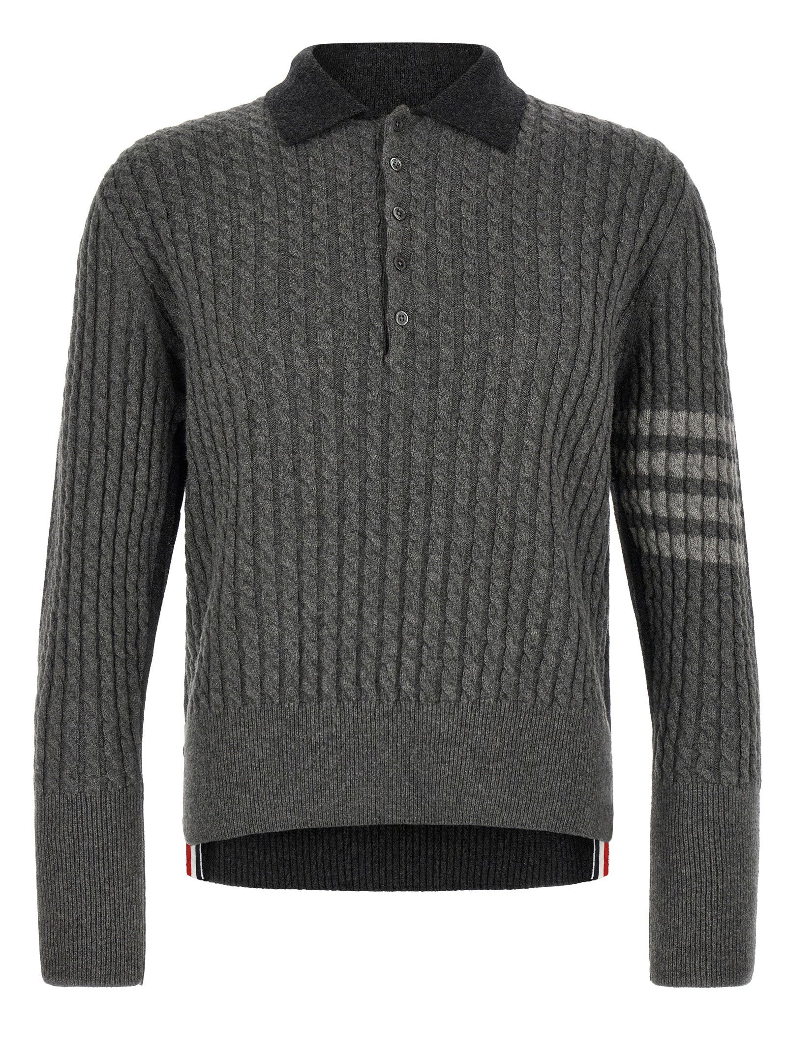 Thom Browne 2-in-1 Trompe Loeil Polo Shirt