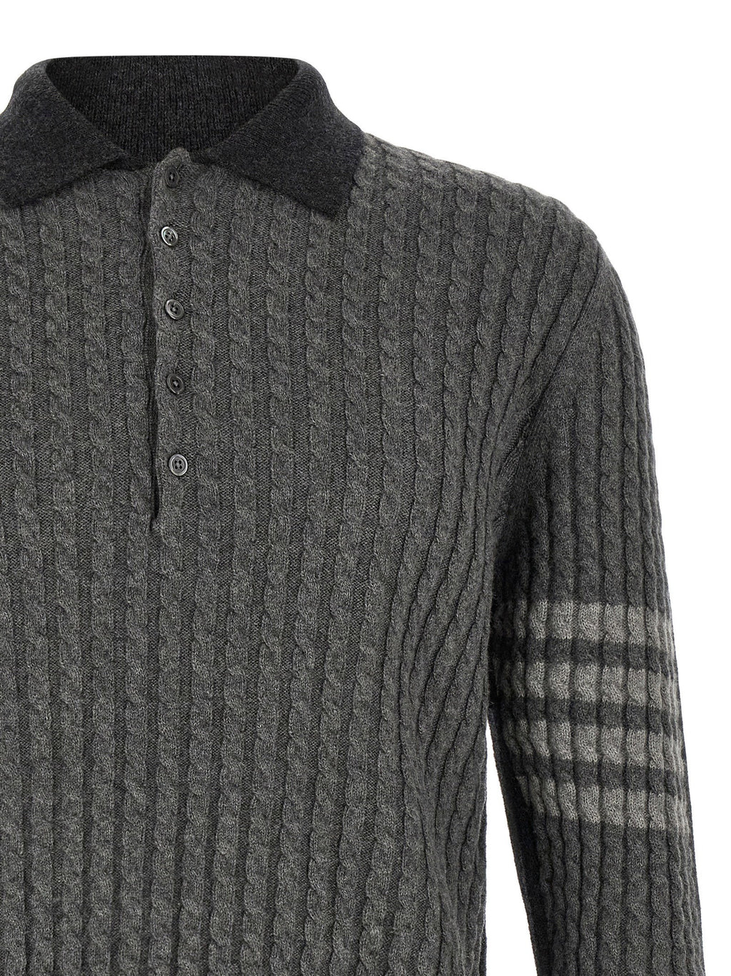 Thom Browne 2-in-1 Trompe Loeil Polo Shirt