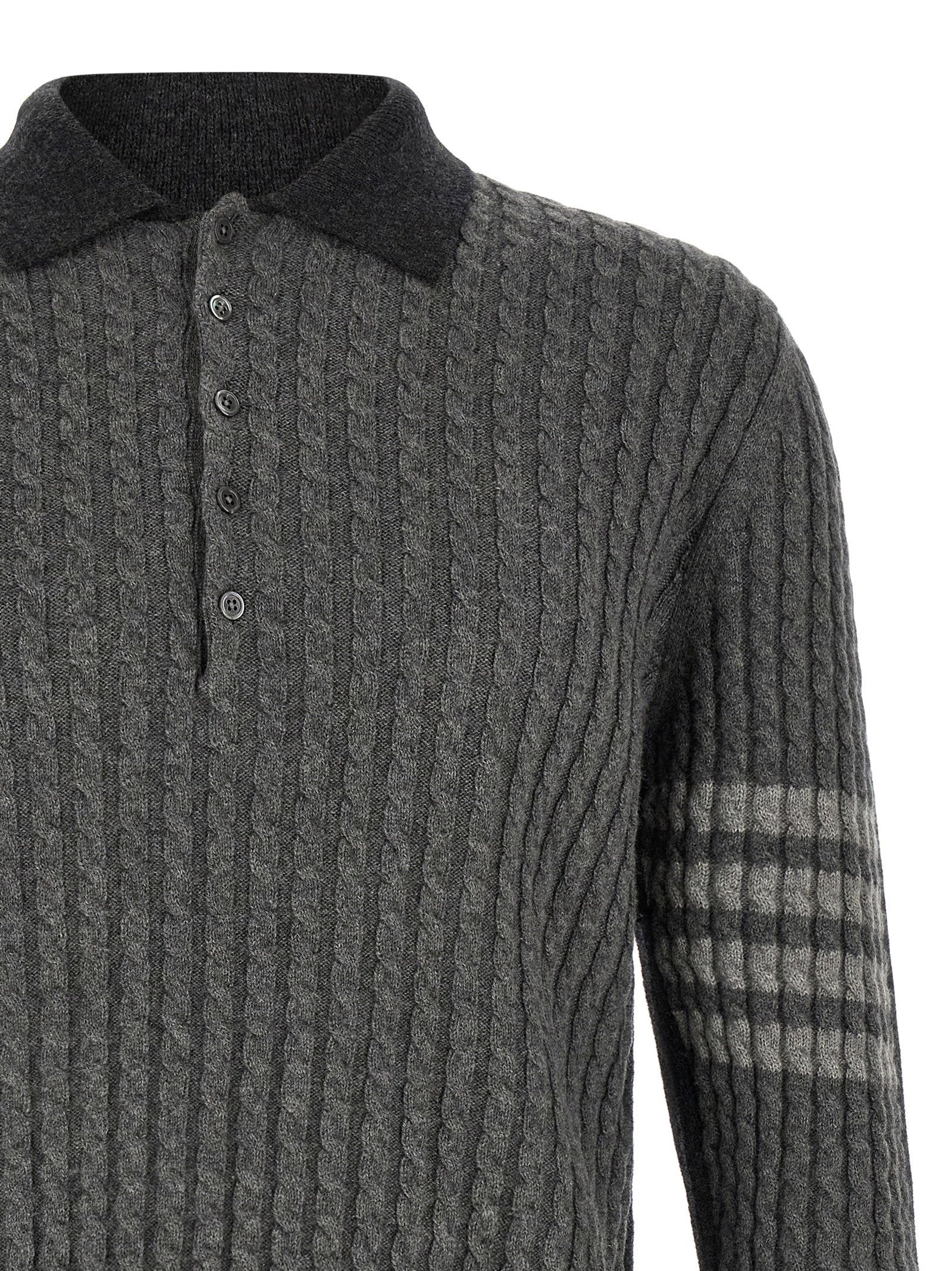 Thom Browne 2-in-1 Trompe Loeil Polo Shirt