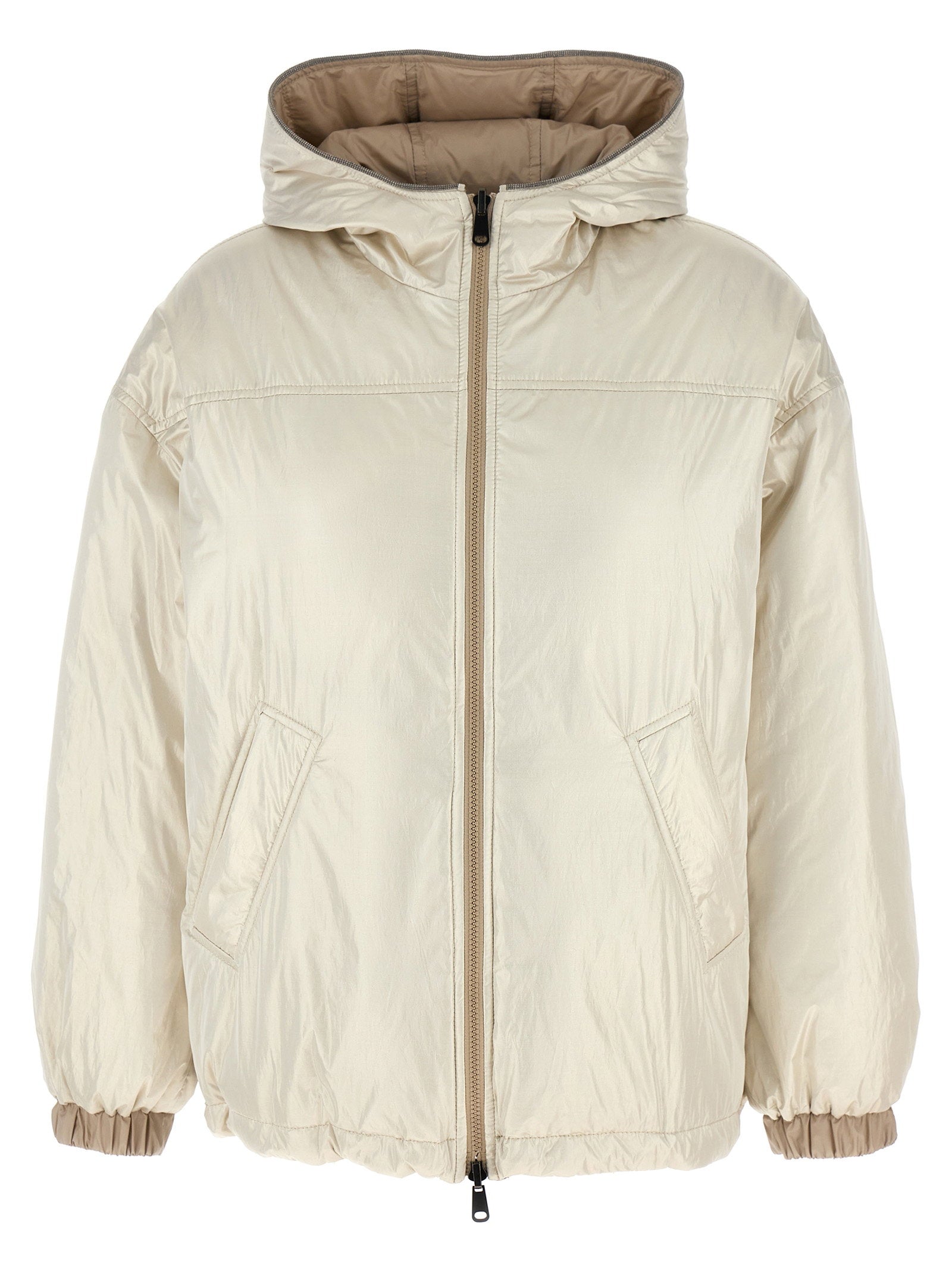 Brunello Cucinelli Laminated Reversible Down Jacket
