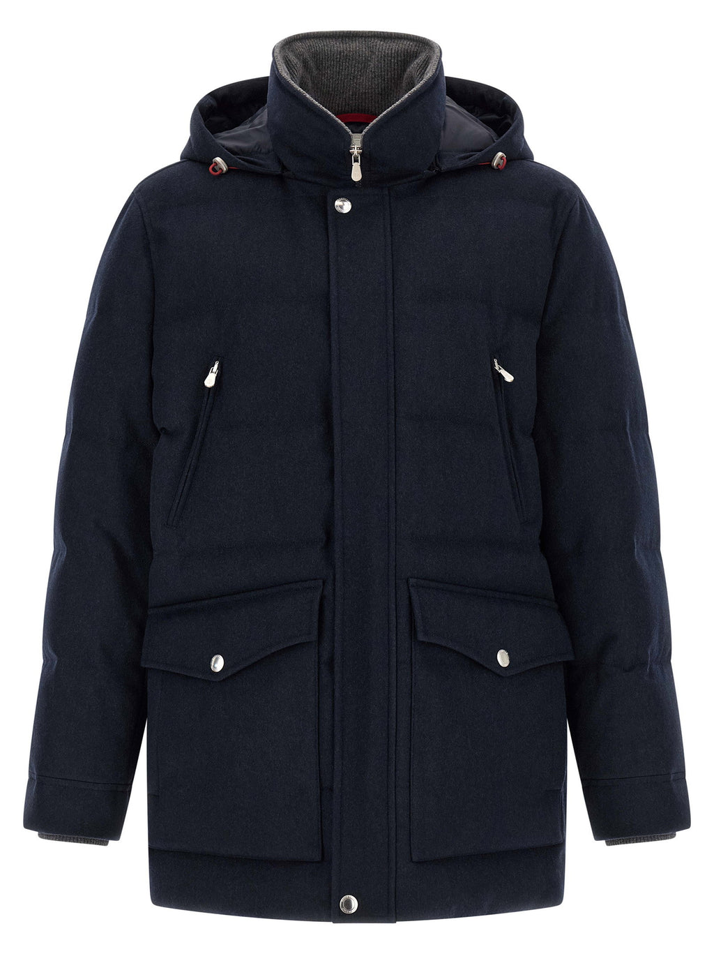 Brunello Cucinelli Wool Flannel Parka