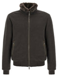 Moorer Bellati-mrw Bomber Jacket - Acqua Line