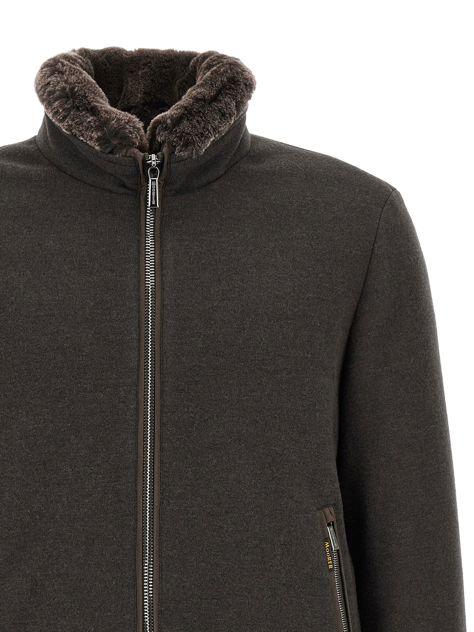 Moorer Bellati-mrw Bomber Jacket - Acqua Line