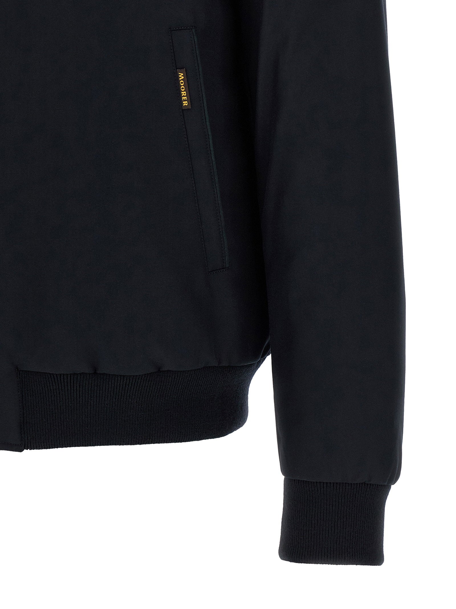 Moorer Janos Bomber Jacket - Acqua Line