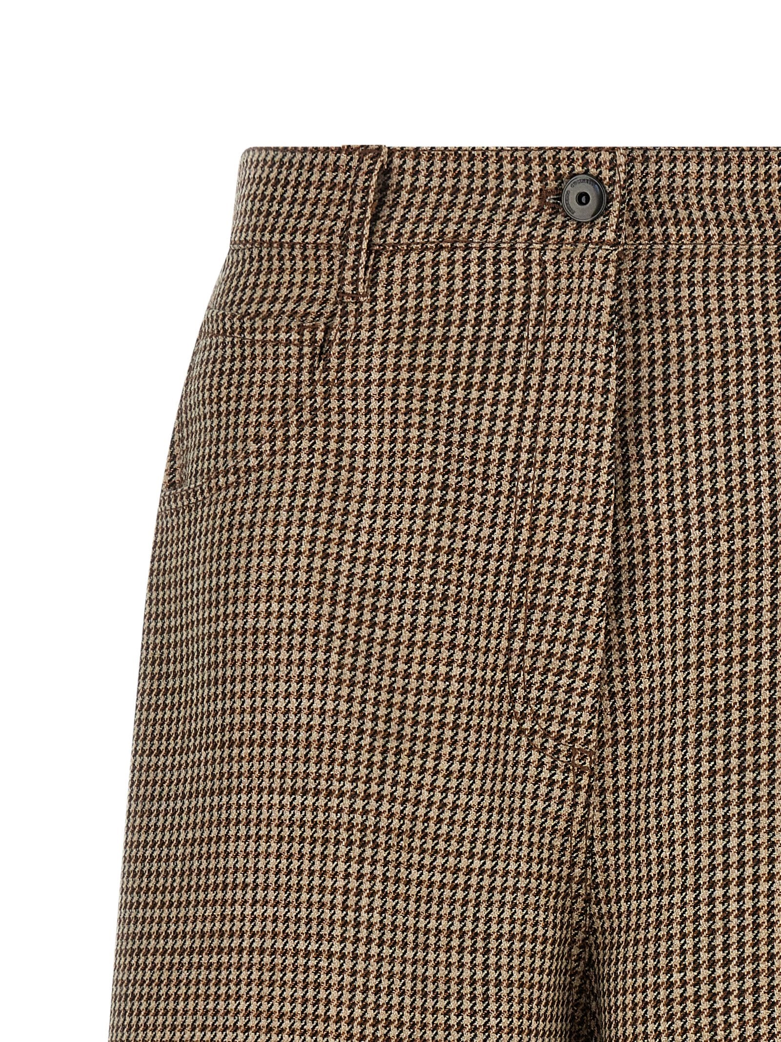 Brunello Cucinelli Prince Of Wales Lamé Bermuda Shorts
