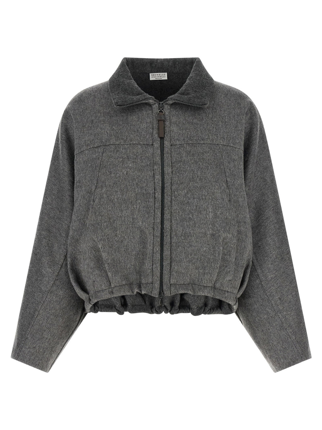 Brunello Cucinelli Shiny Zipper Pull Jacket