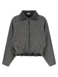 Brunello Cucinelli Shiny Zipper Pull Jacket