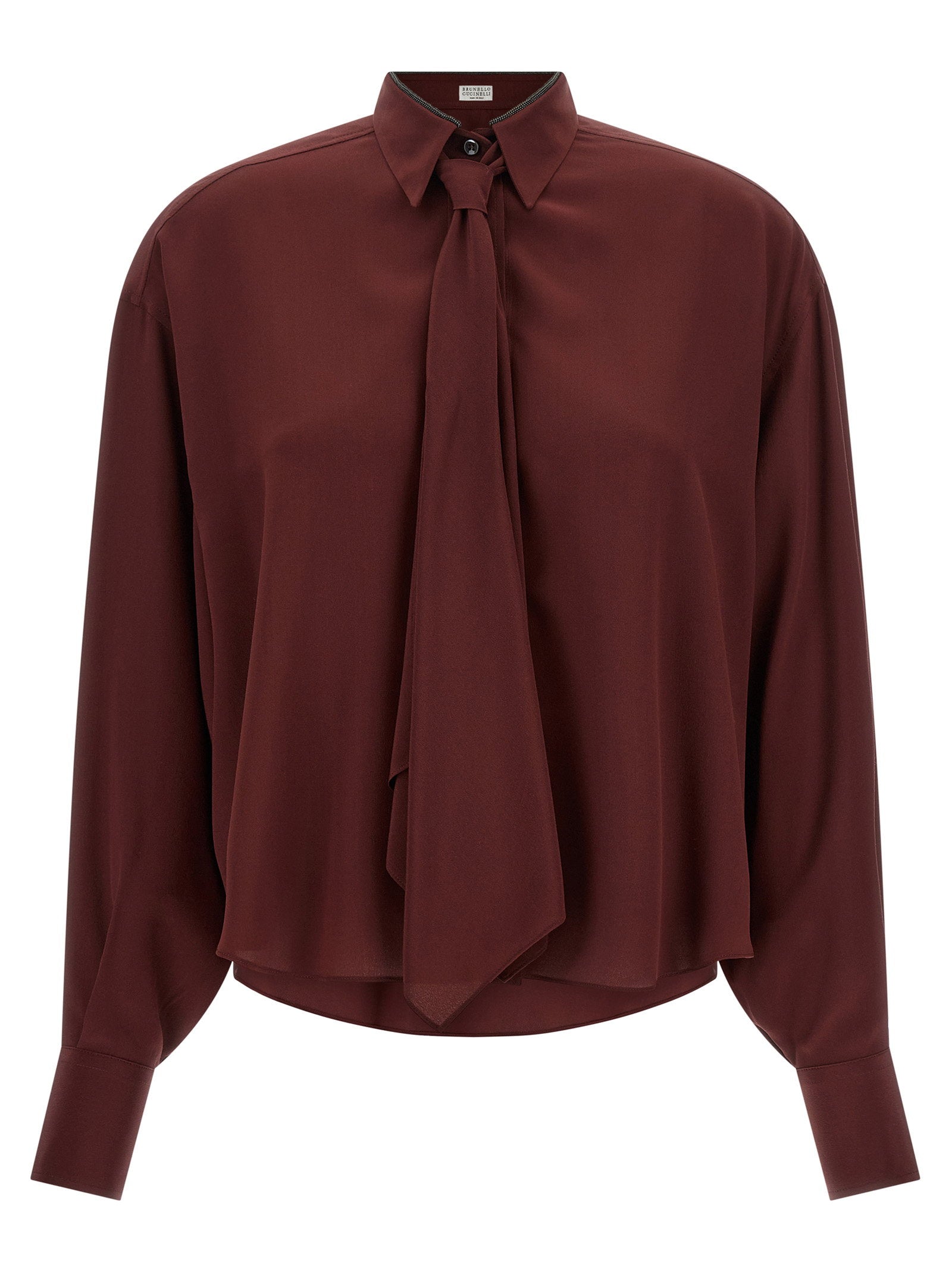 Brunello Cucinelli Shiny Collar Shirt