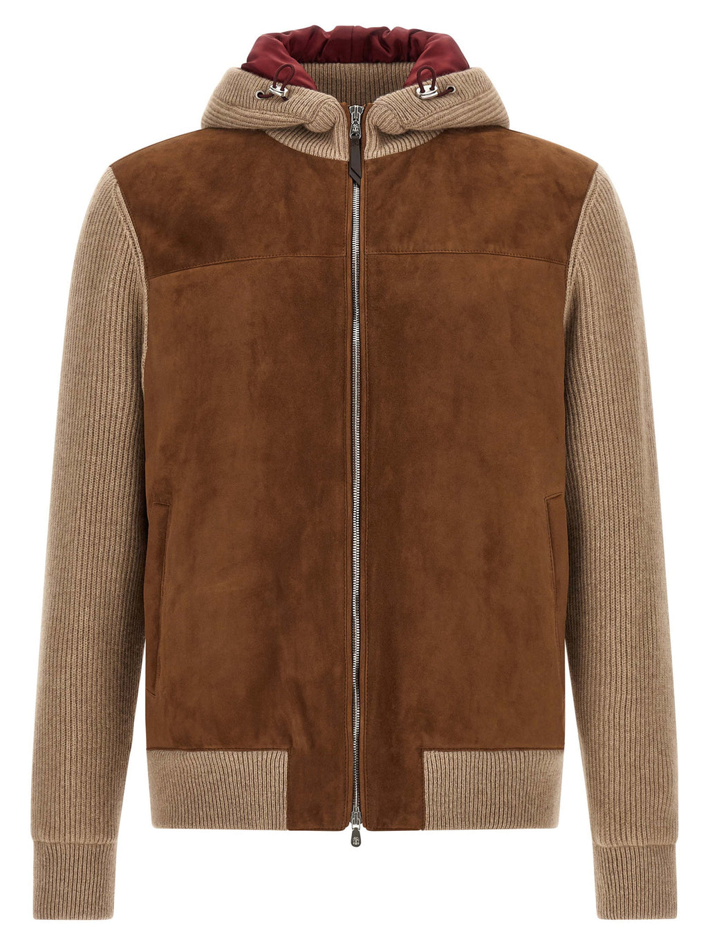 Brunello Cucinelli Suede And Cashmere Bomber Jacket
