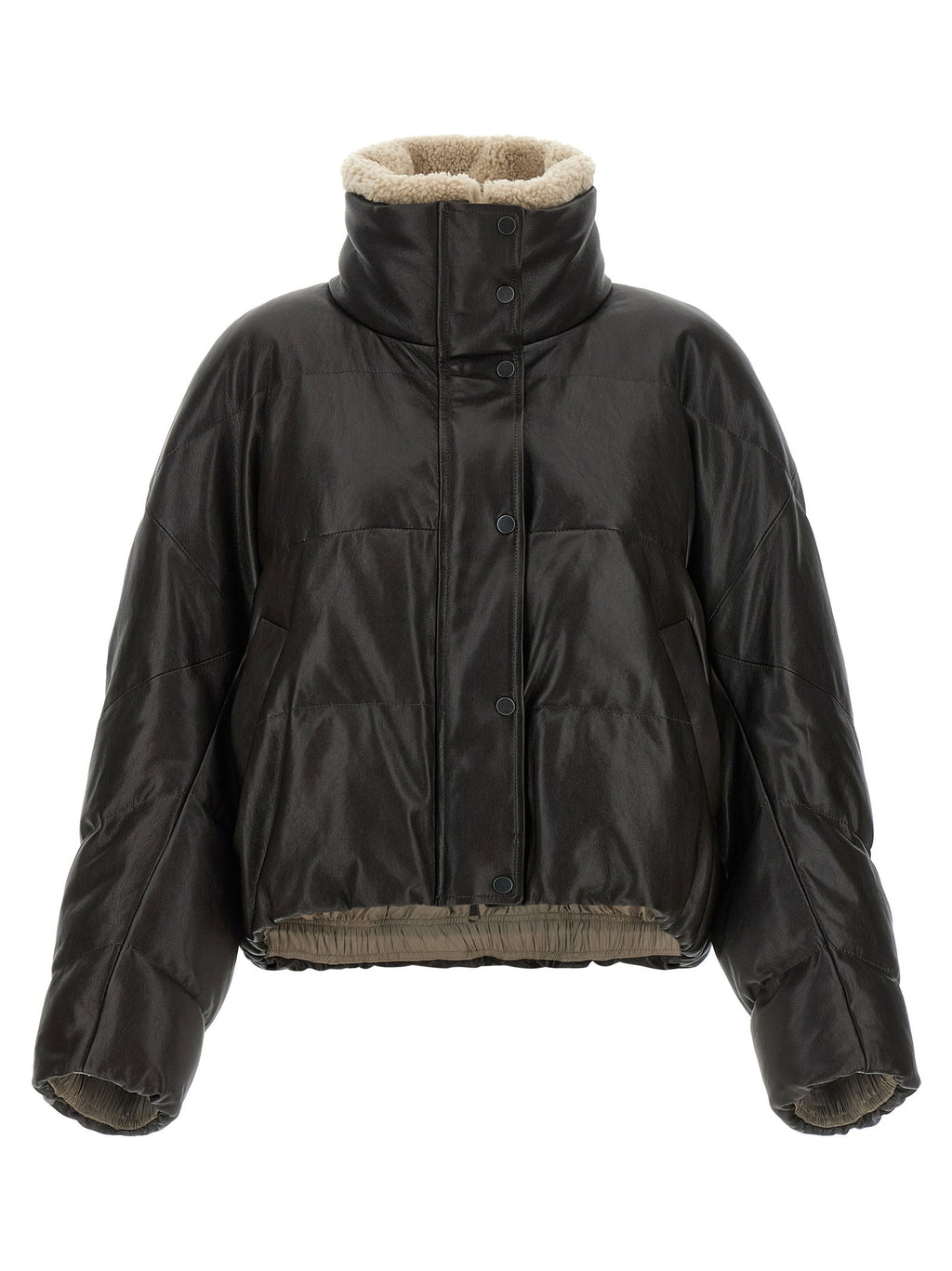 Brunello Cucinelli Padded Leather Jacket