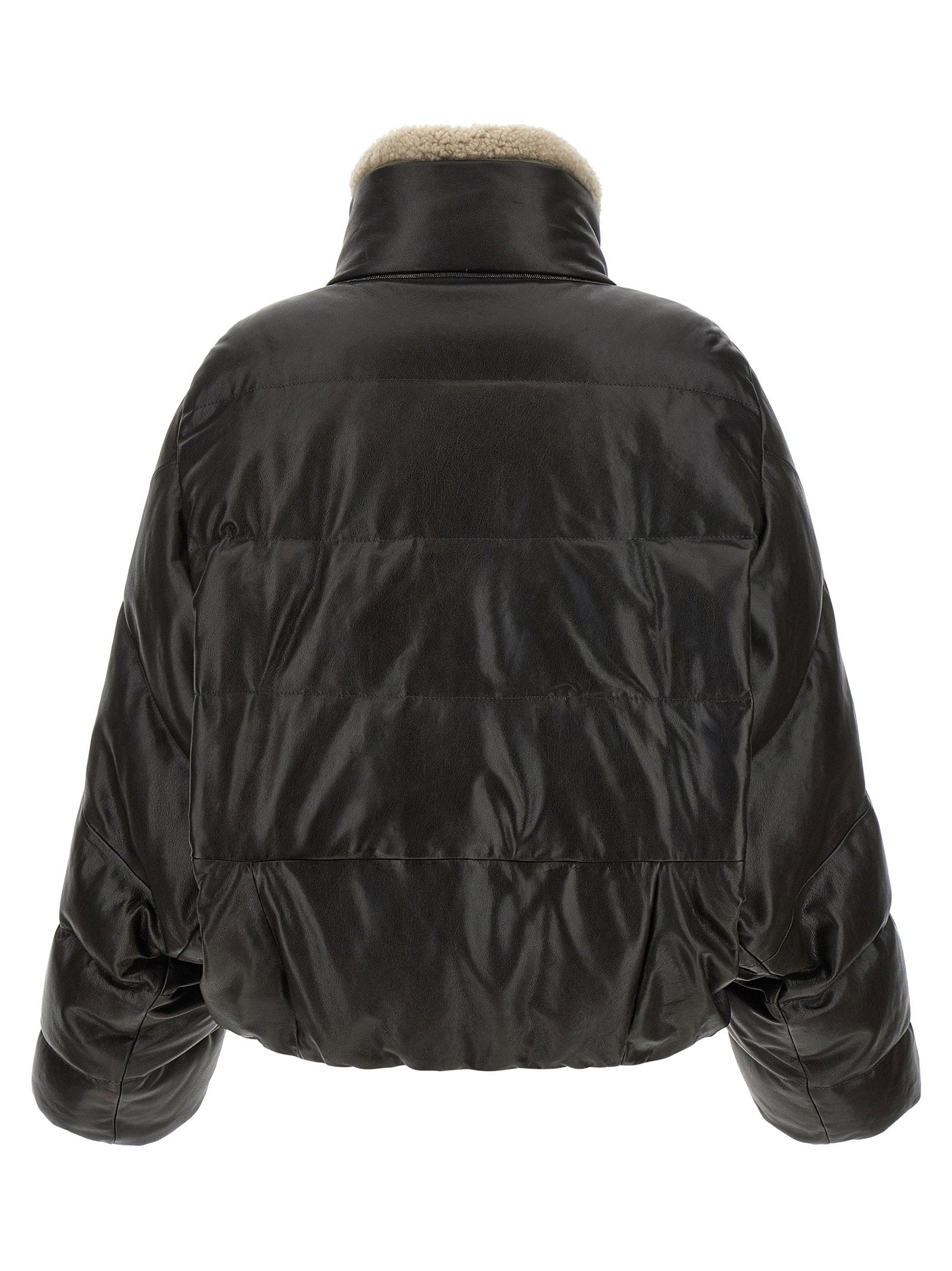 Brunello Cucinelli Padded Leather Jacket