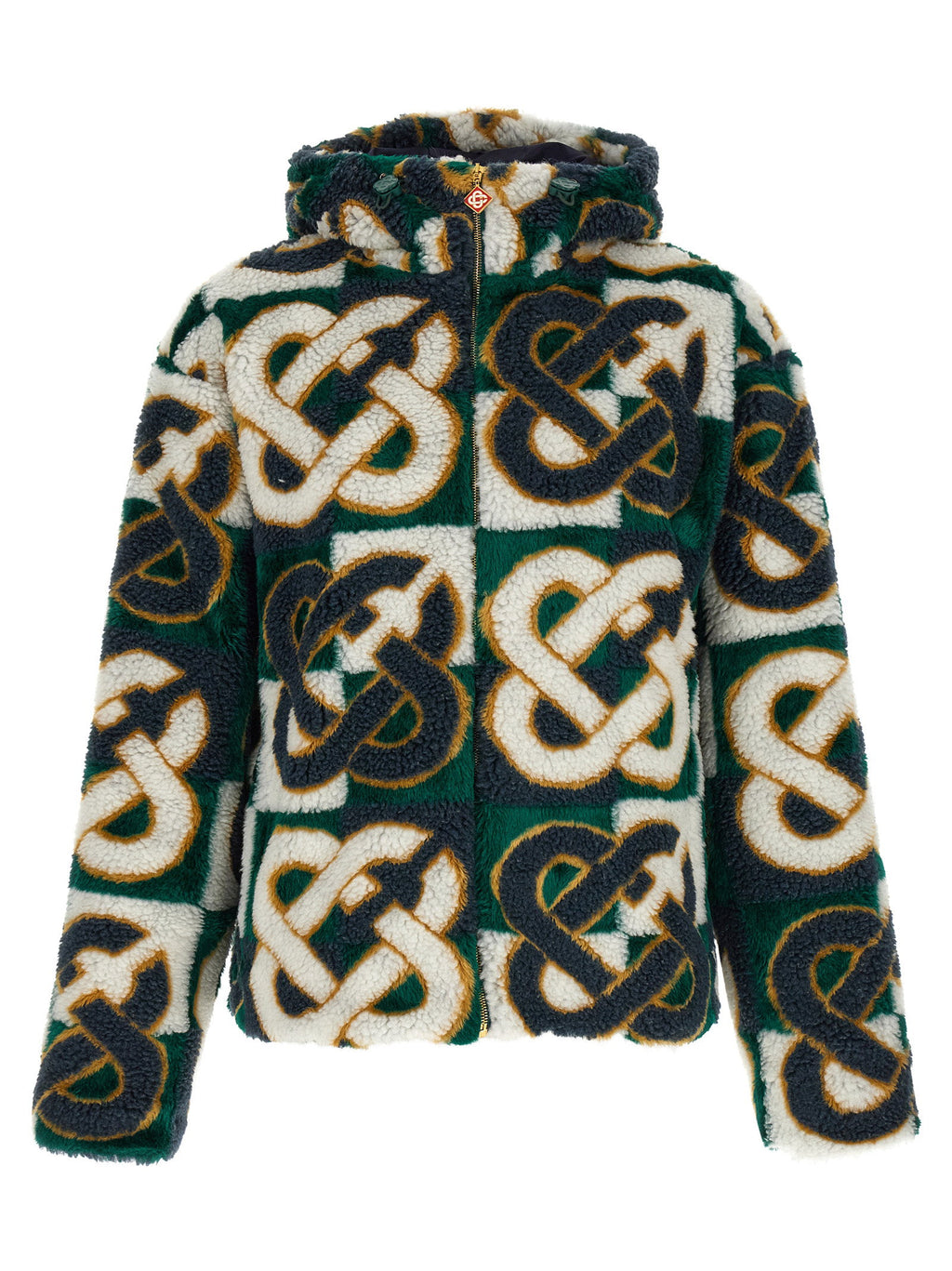 Casablanca Monogram Intarsia Fleece Jacket
