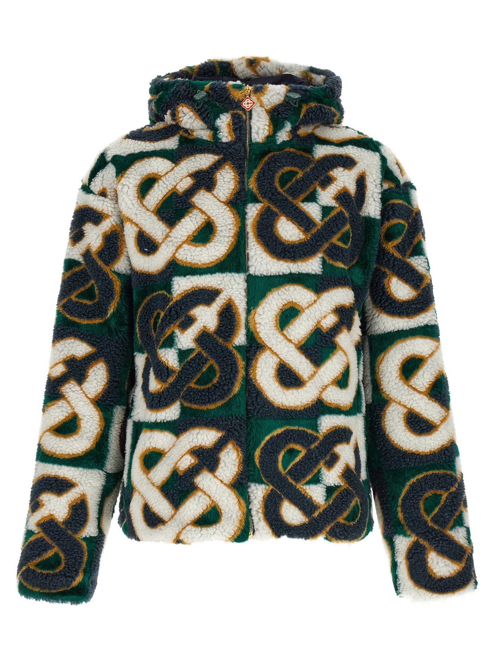 Casablanca Monogram Intarsia Fleece Jacket