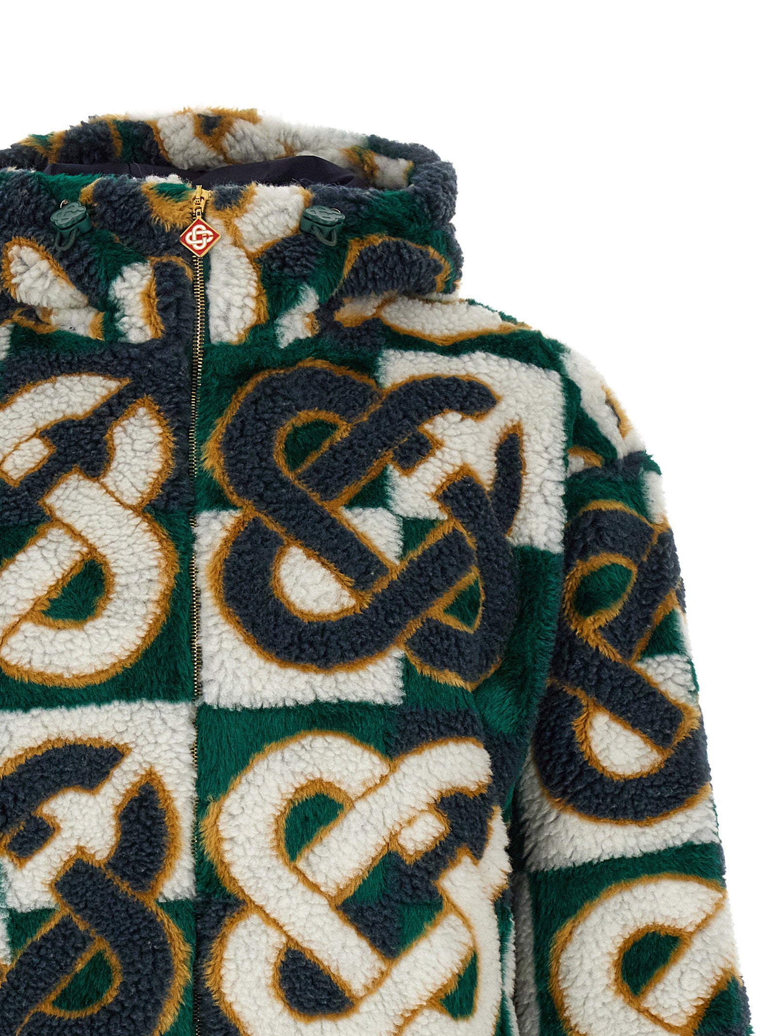 Casablanca Monogram Intarsia Fleece Jacket