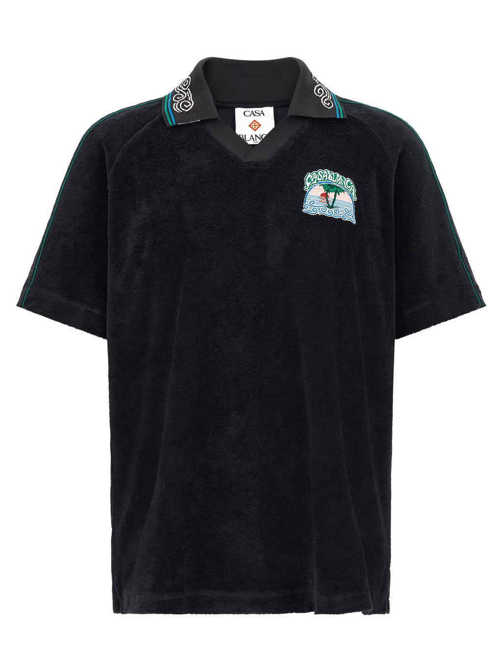 Casablanca Towelling Jacquard Polo Shirt