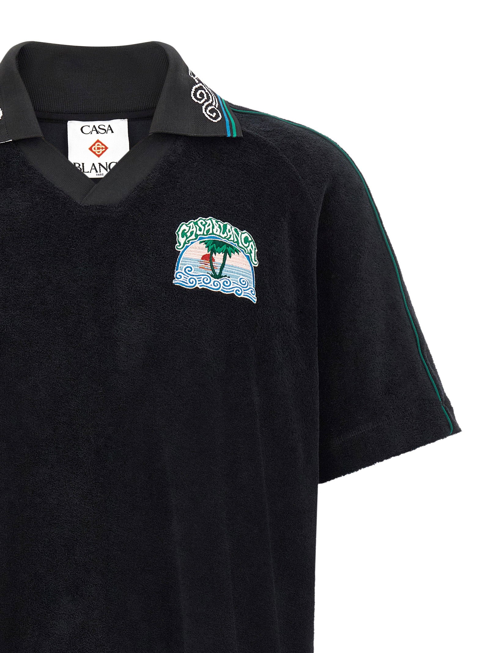 Casablanca Towelling Jacquard Polo Shirt