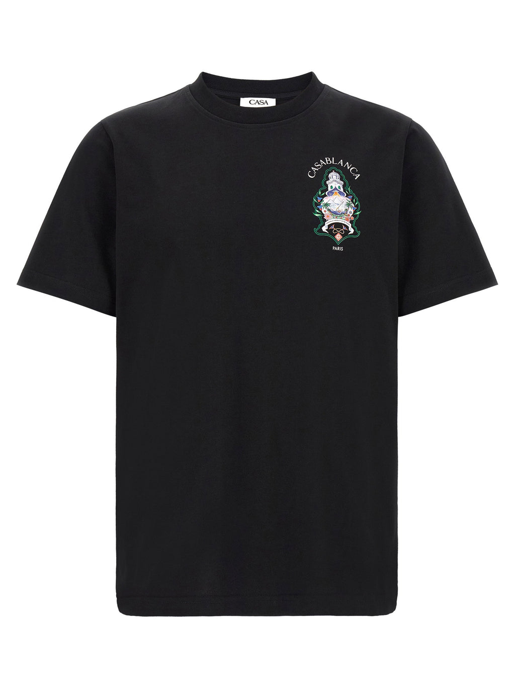 Casablanca T-shirt With Hotel Emblem Print
