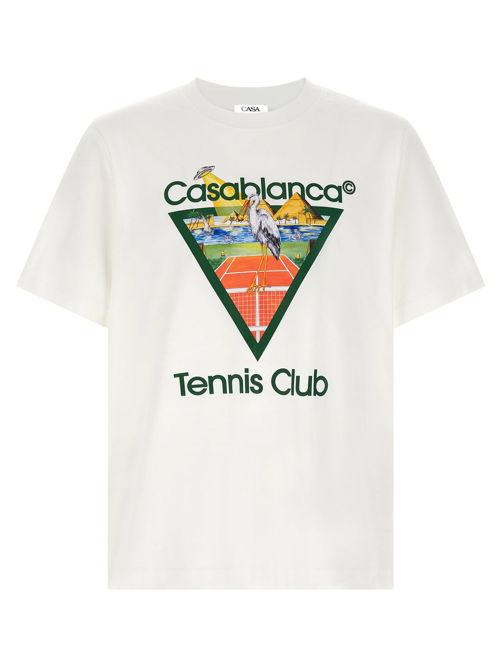 Casablanca Tennis Club Front Print T-shirt