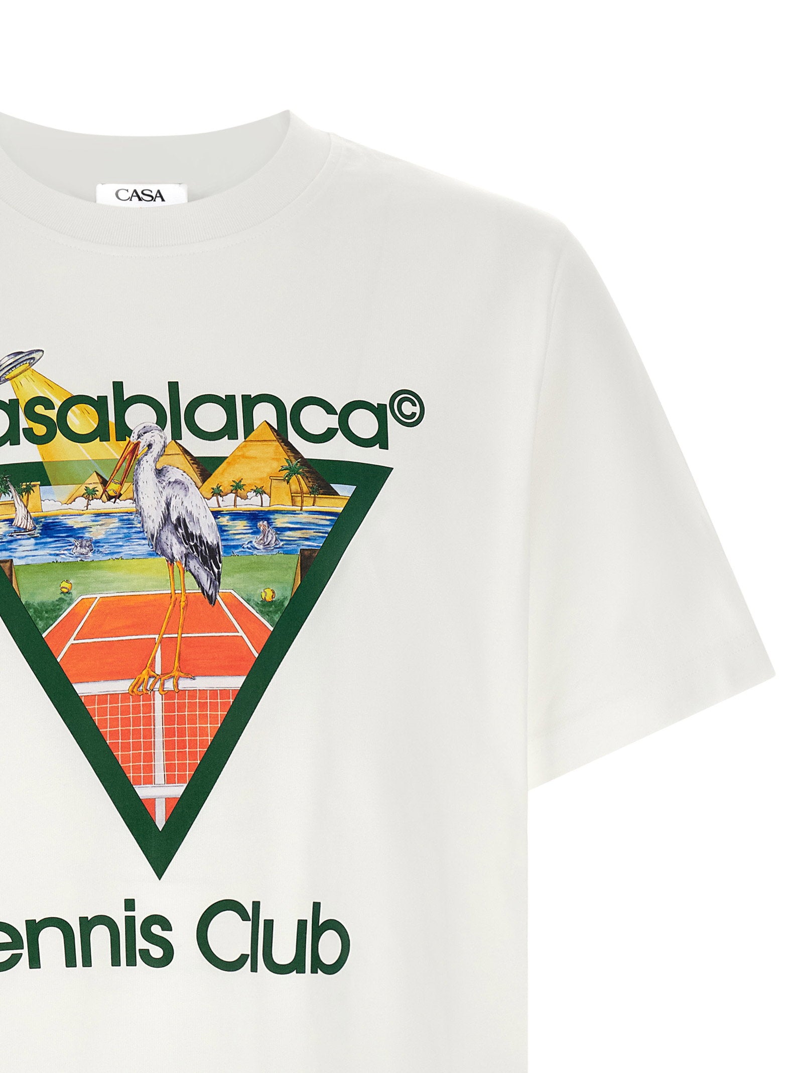 Casablanca Tennis Club Front Print T-shirt