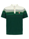Casablanca Bouclé Stripes Polo Shirt