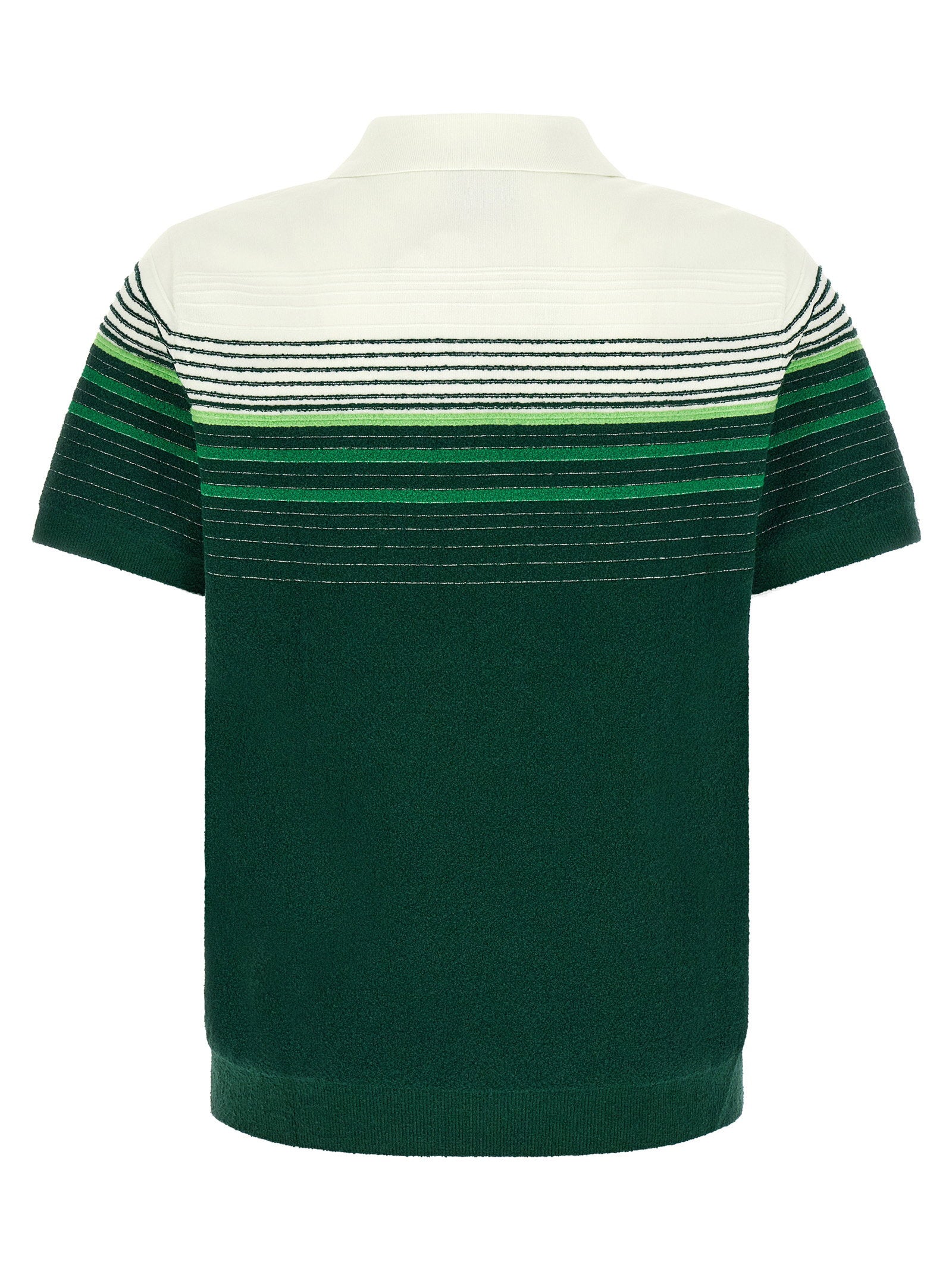 Casablanca Bouclé Stripes Polo Shirt