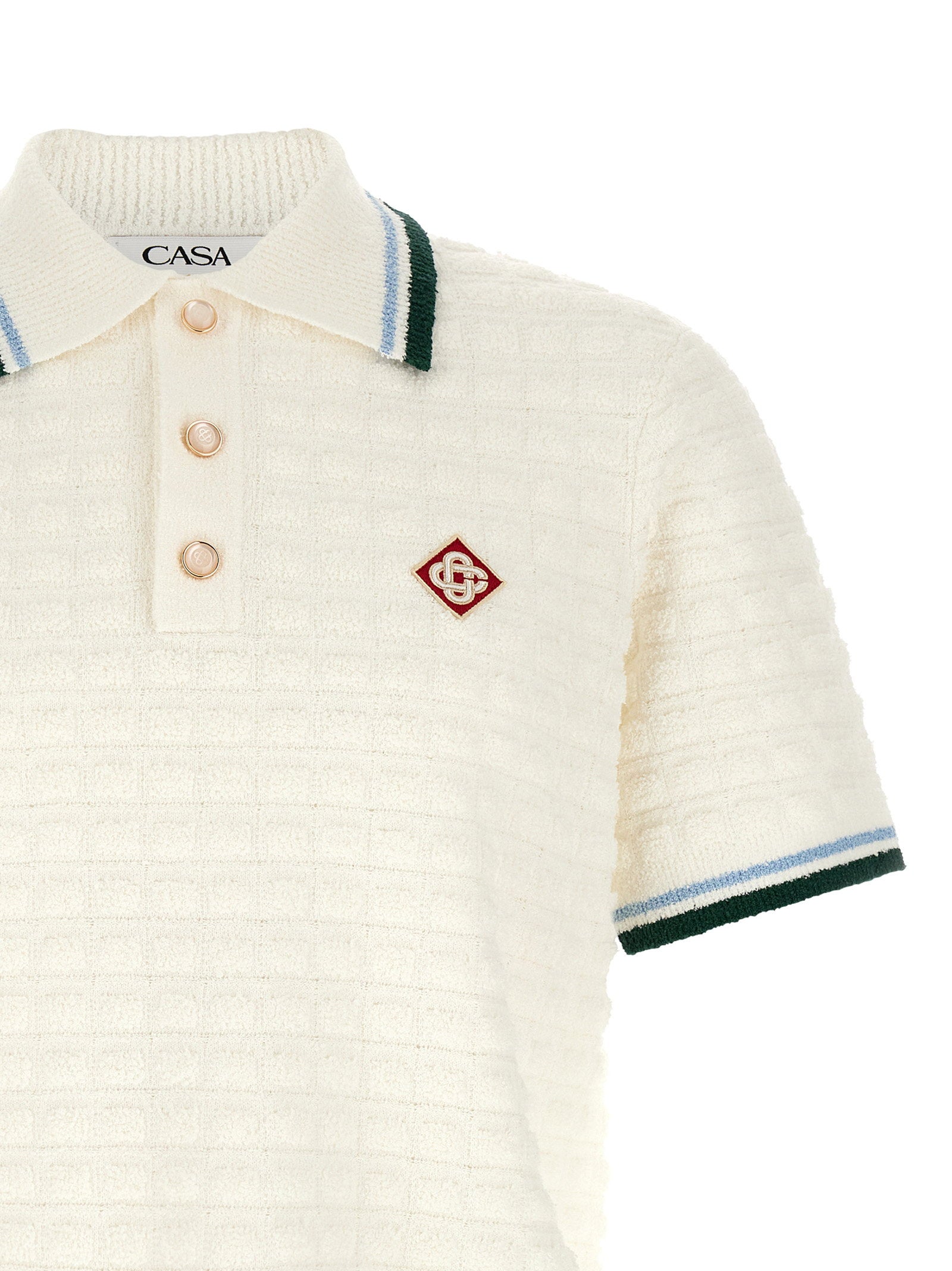 Casablanca Bouclé Polo Shirt